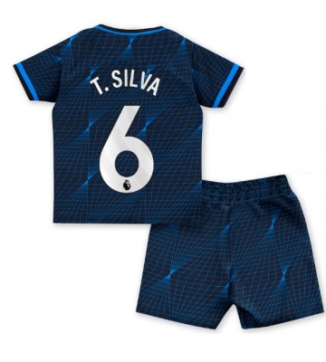 Chelsea Thiago Silva #6 Replica Away Stadium Kit for Kids 2023-24 Short Sleeve (+ pants)